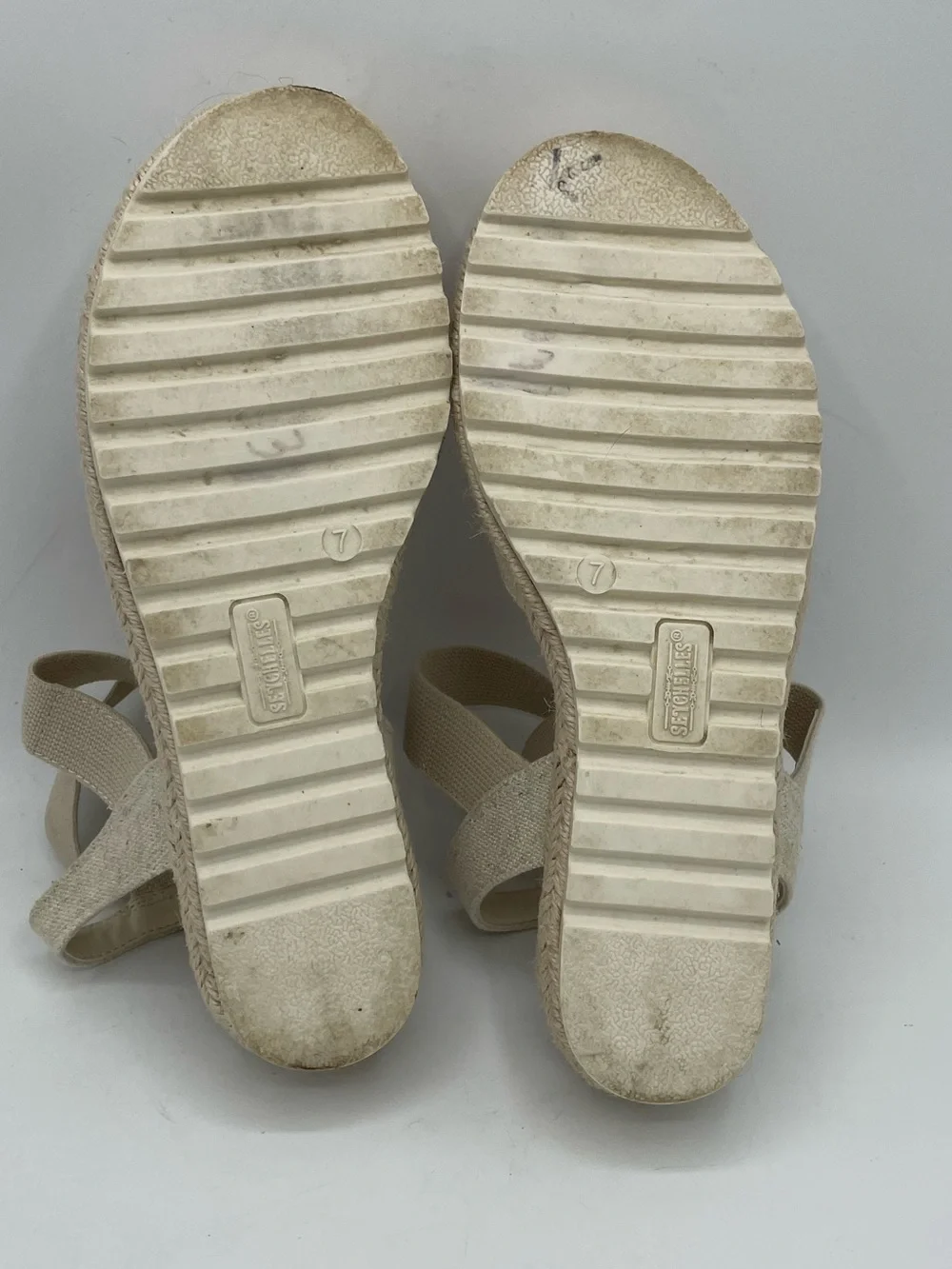 Seychelles Bindy Cream Ankle-Wrap Crisscross Strap Espadrille Sandal.